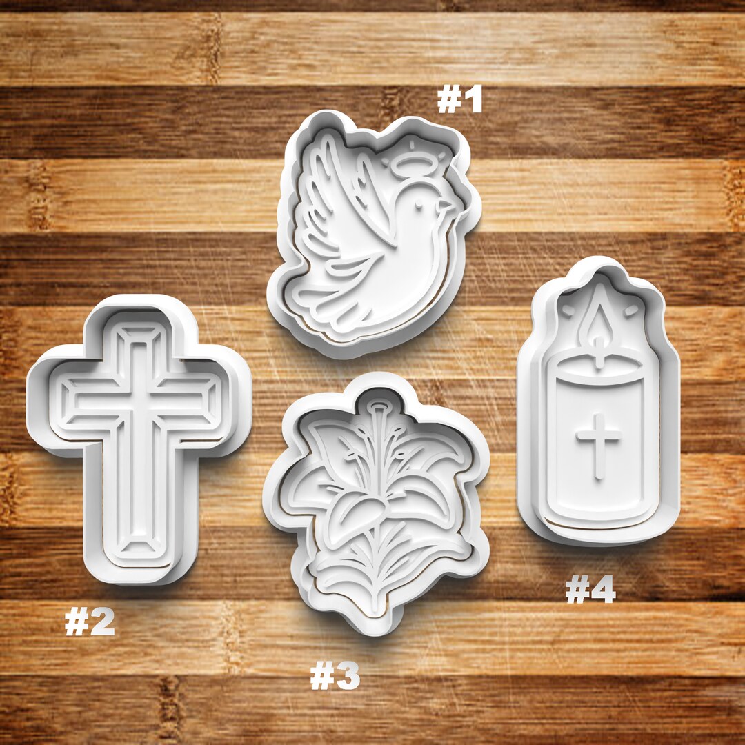 Easter Cookie Cutter Cookie Stamp Cookie Embosser Cookie Fondant Clay Stamp Clay Earring Cutter 3D Printed MakerPlace by Michaels